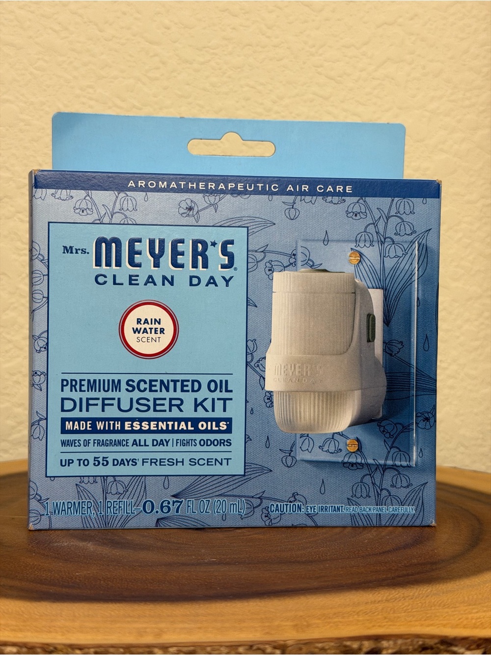 Mrs. Meyer's Clean Day Rain Water Scent Diffuser Kit - NIB